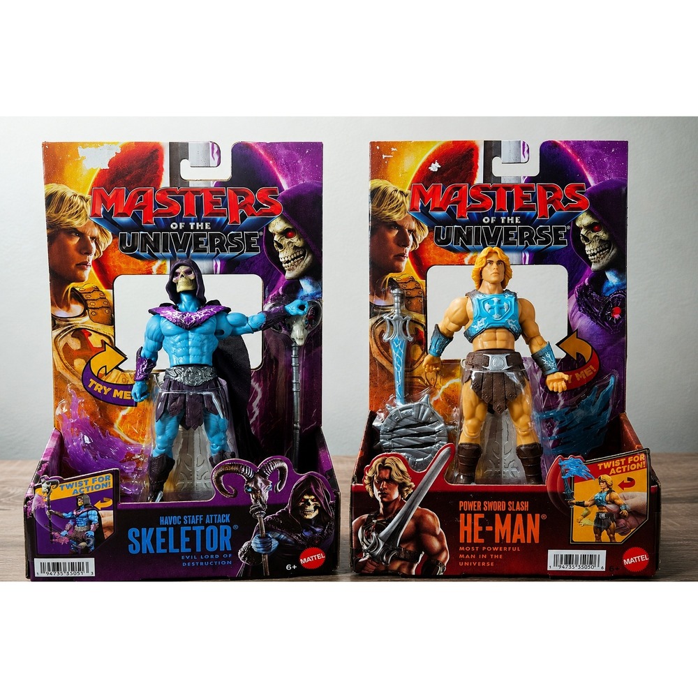 Mattel Masters of the Universe He-Man & Skeletor Action Figure Set Netflix MOTU